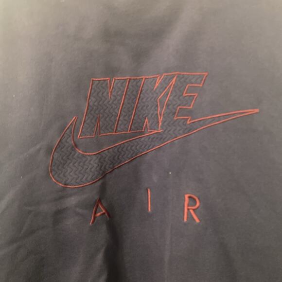 Mens Vintage Nike Air Embroidered Button Down Blue Bomber Jacket Large - Picture 5 of 5